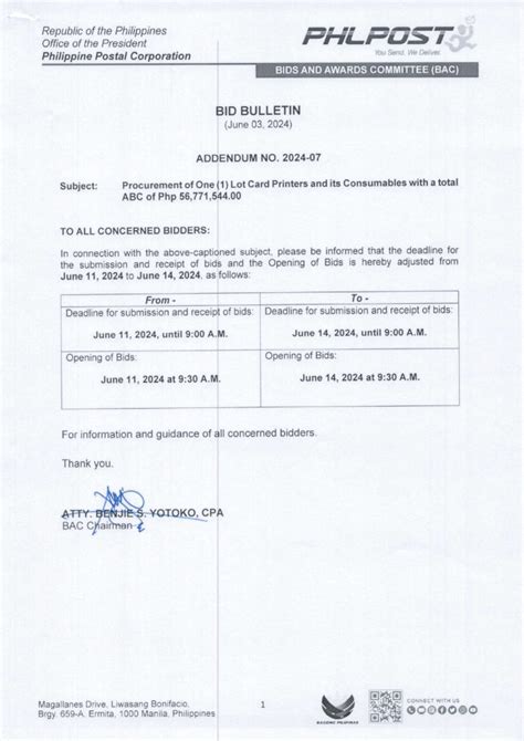 Bid Bulletin 07.